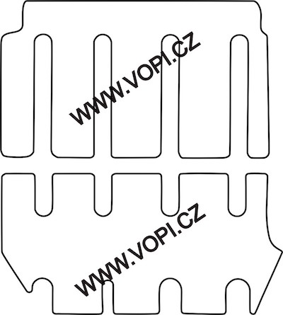 Autokoberce Mercedes Vito/Viano 2.+ 3. řada samostatná sedadla 2015 -  Perfectfit (2989)